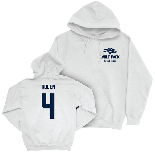 Nevada Women's Basketball White Logo Hoodie - Audrey Roden Youth Small