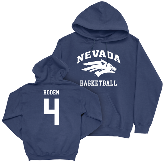 Nevada Women's Basketball Navy Staple Hoodie - Audrey Roden Youth Small