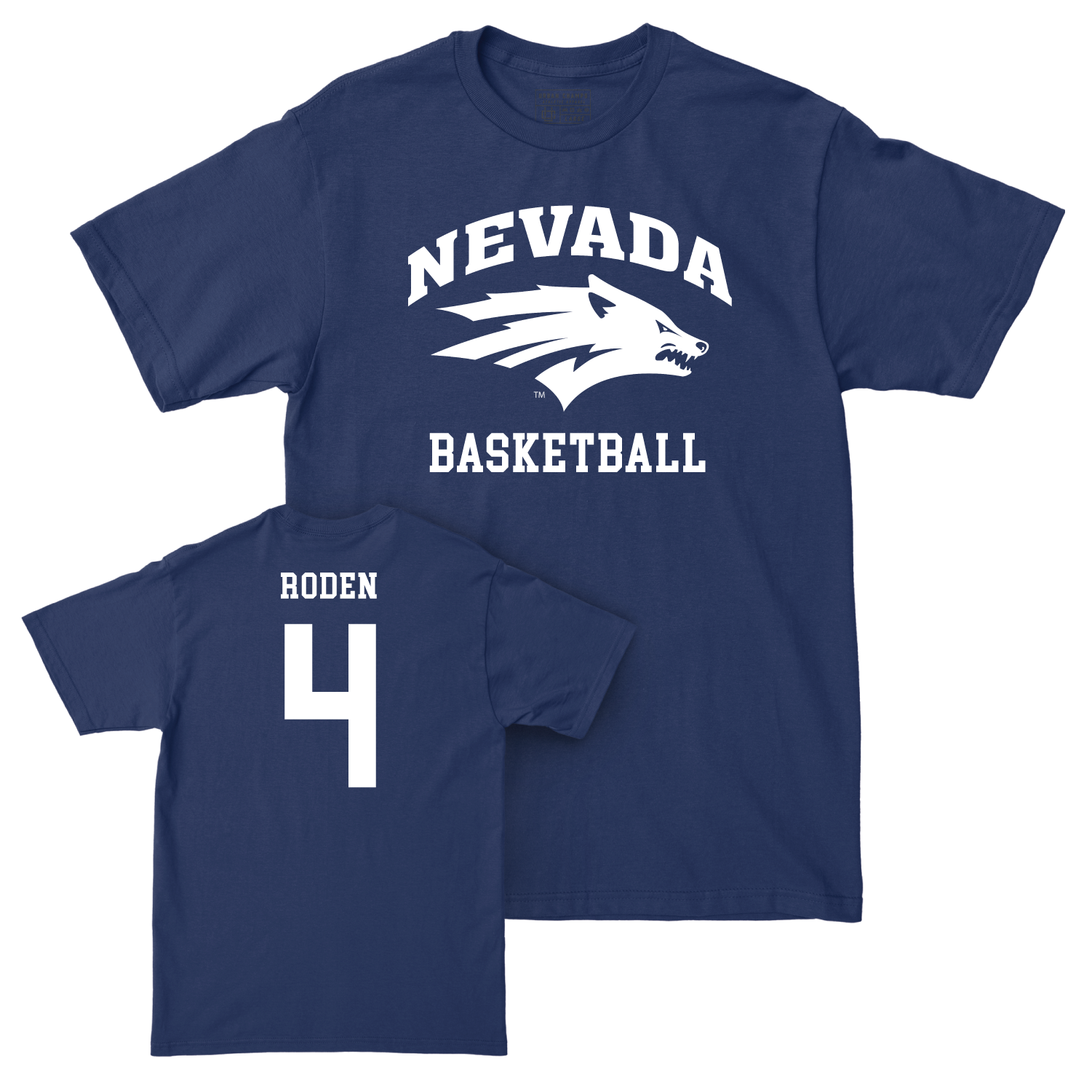 Nevada Women's Basketball Navy Staple Tee - Audrey Roden Youth Small