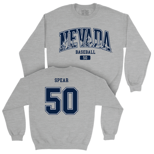 Nevada Baseball Sport Grey Arch Crew - Colin Spear Youth Small