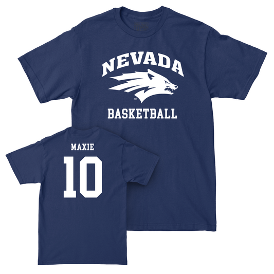 Nevada Women's Basketball Navy Staple Tee - Dymonique Maxie Youth Small