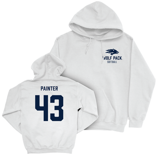 Nevada Softball White Logo Hoodie - Haley Painter Youth Small