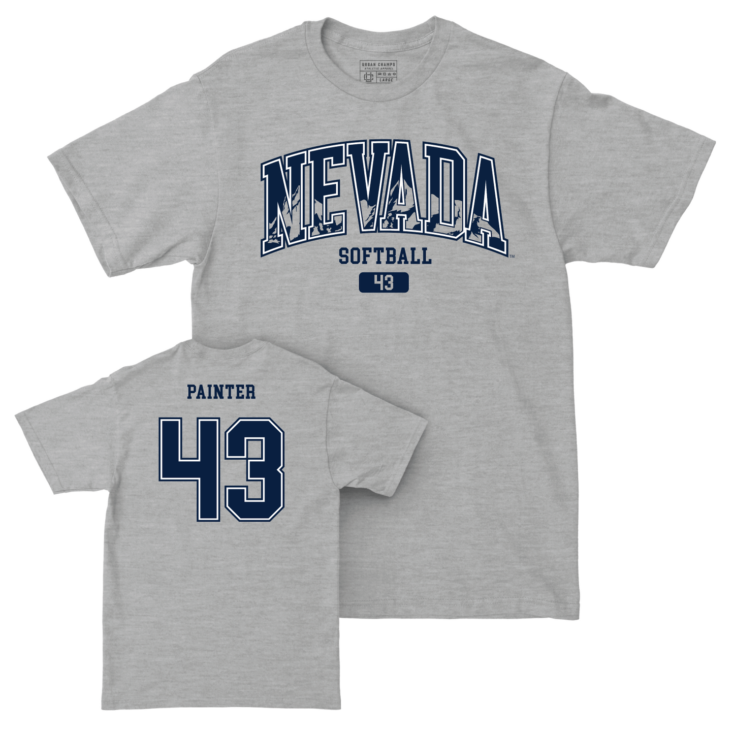 Nevada Softball Sport Grey Arch Tee - Haley Painter Youth Small