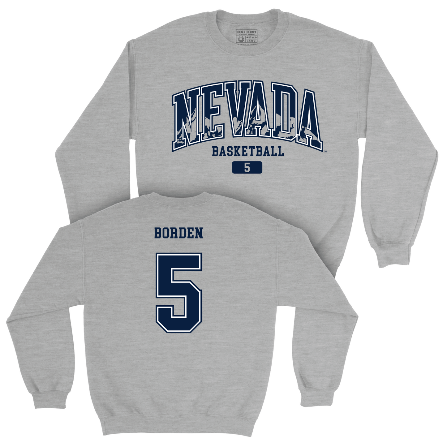 Nevada Women's Basketball Sport Grey Arch Crew - Kaylee Borden Youth Small