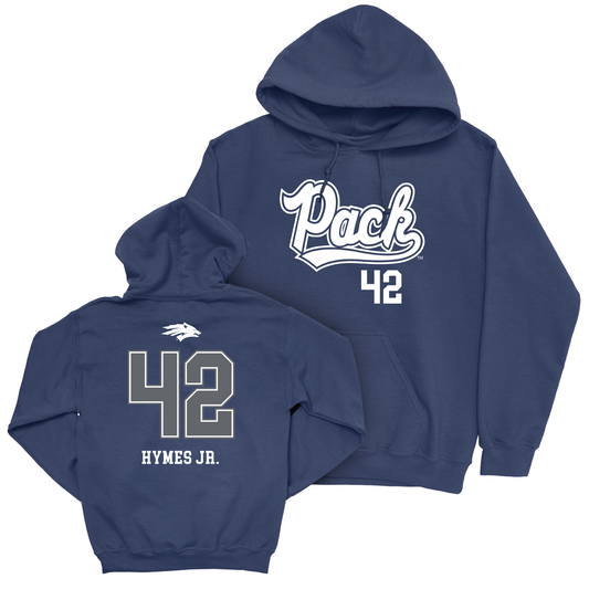 Nevada Men's Basketball Navy Script Hoodie - Kwame Hymes Jr Youth Small