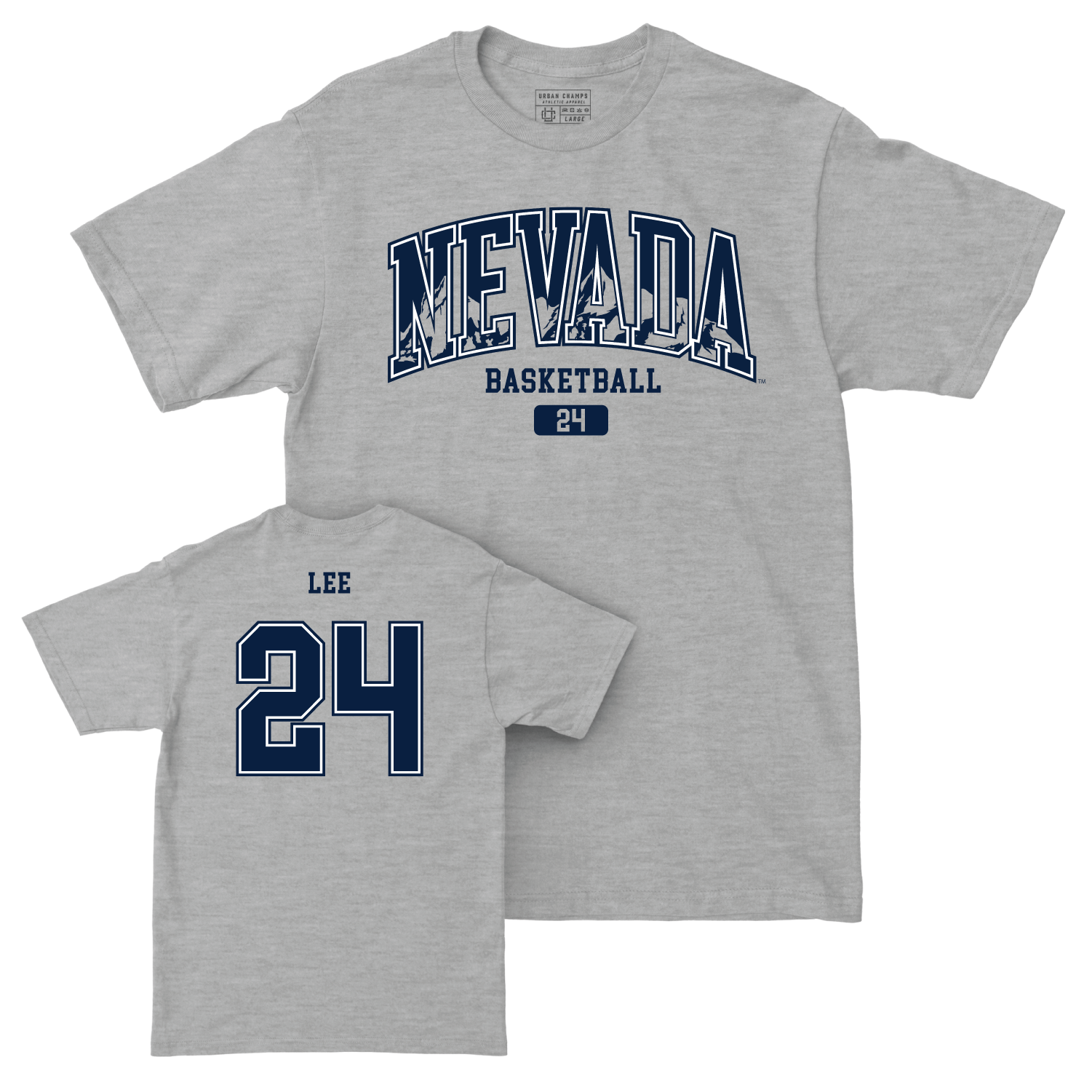 Nevada Women's Basketball Sport Grey Arch Tee - Kennedy Lee Youth Small