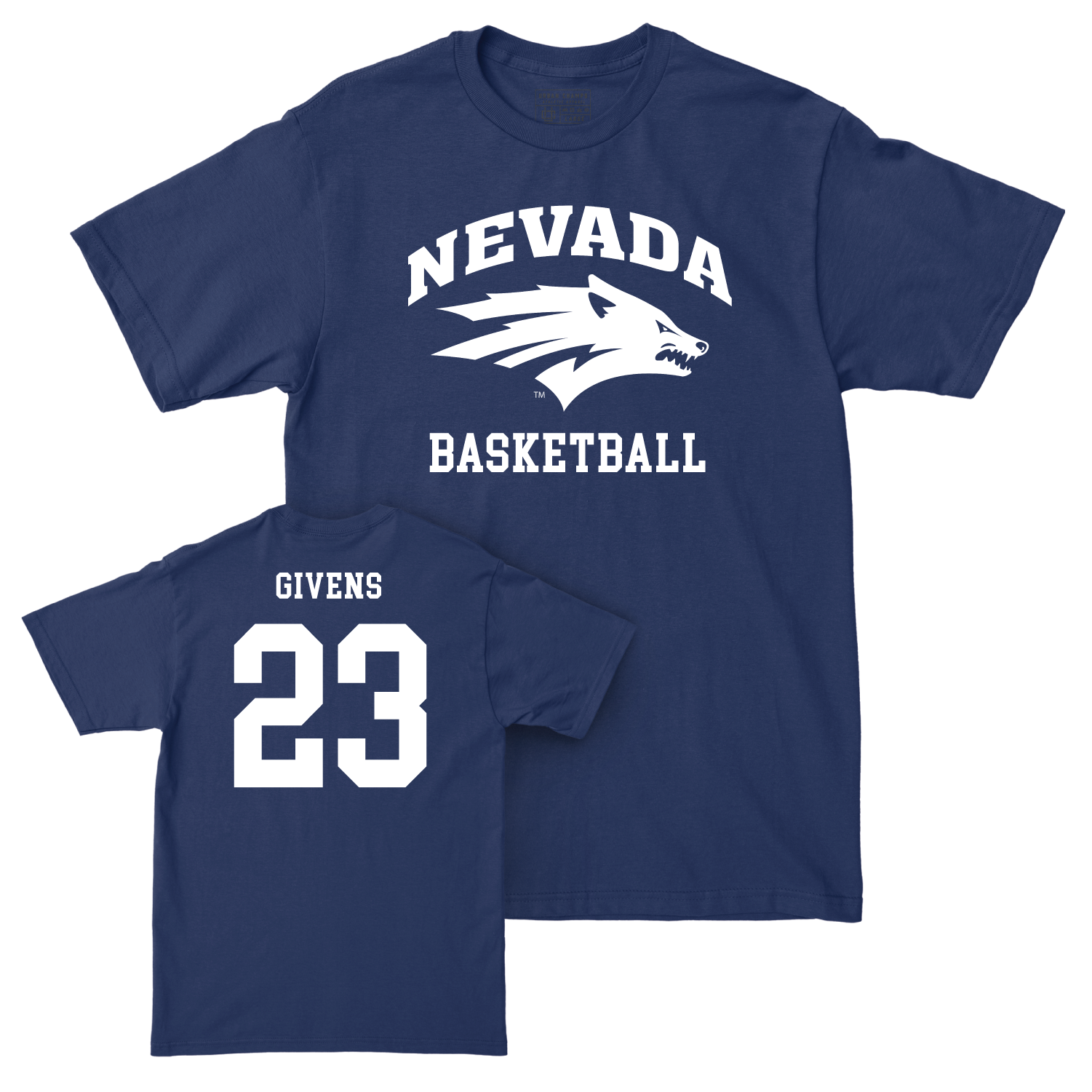 Nevada Women's Basketball Navy Staple Tee - Lexie Givens Youth Small