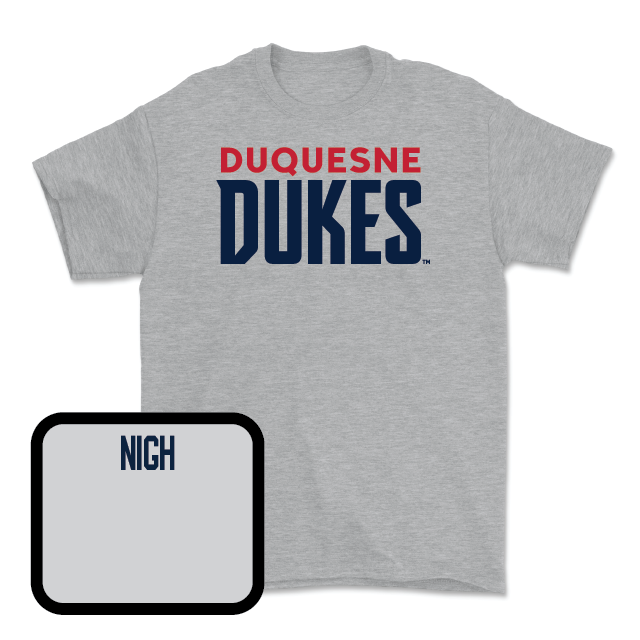 Duquesne Swim & Dive Sport Grey Lock Tee - Kendall Nigh