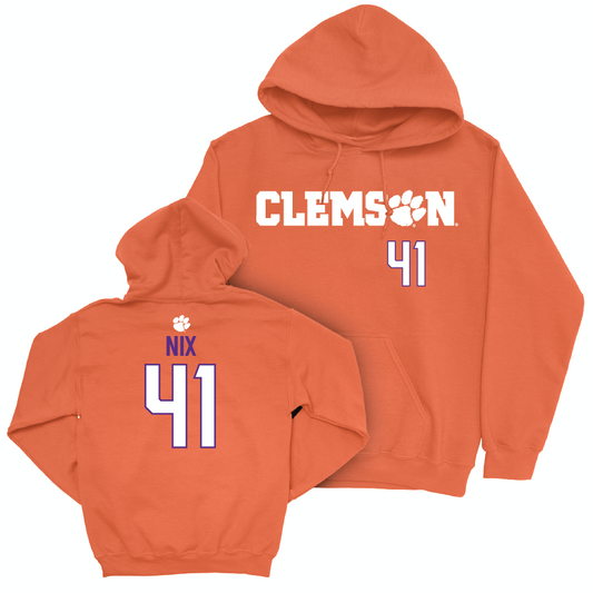 Clemson Football Orange Sideline Hoodie  - Caleb Nix