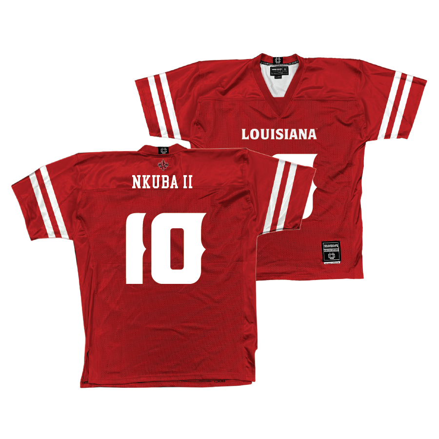 Louisiana Football Red Jersey - Shadwel Nkuba II | #38