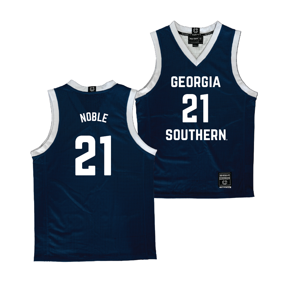 Georgia Southern Women's Basketball Navy Jersey  - Ashantay Noble