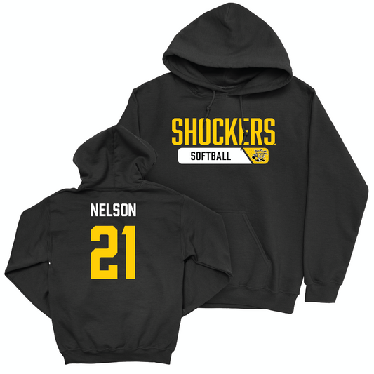 Wichita State Softball Black Staple Hoodie  - Krystin Nelson