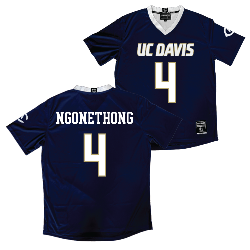 UC Davis Men's Navy Soccer Jersey - Ian Ngonethong