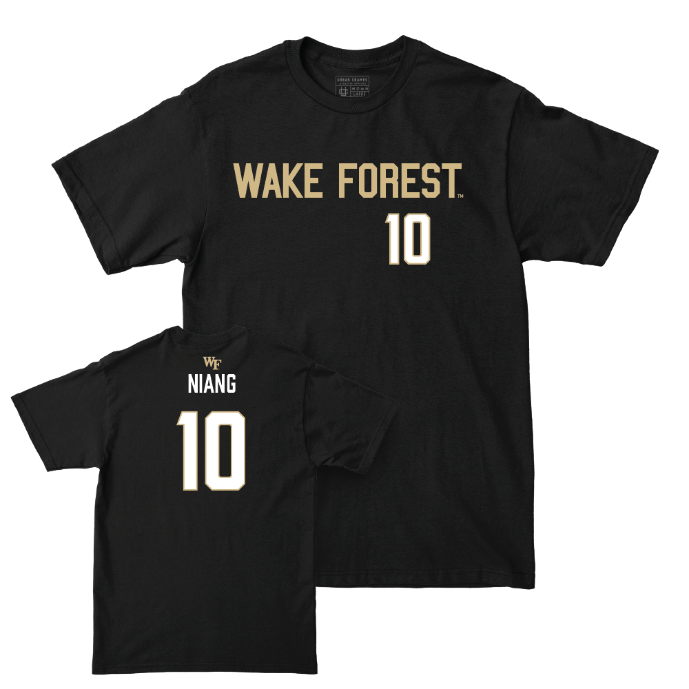 Wake Forest Men's Soccer Black Sideline Tee - Babacar Niang