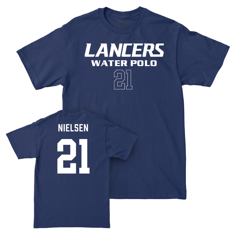 CBU Women's Water Polo Navy Staple Tee  - Amber Nielsen