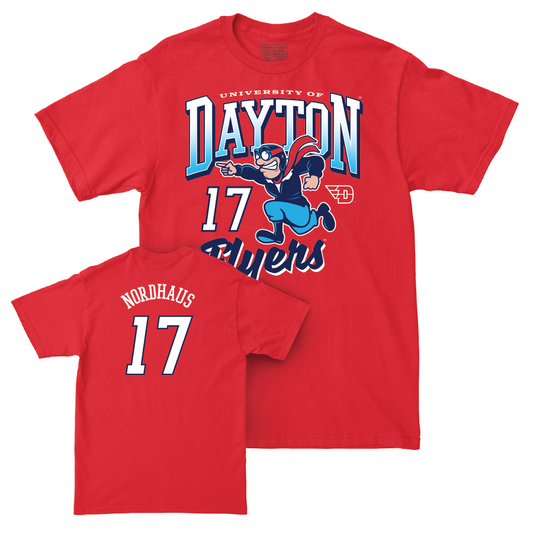 Dayton Football Red Rudy Tee - Noah Nordhaus