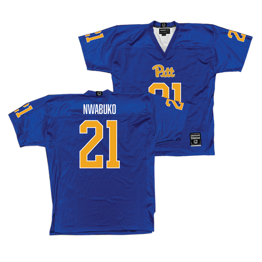 Pitt Football Blue Jersey - Che Nwabuko | #21