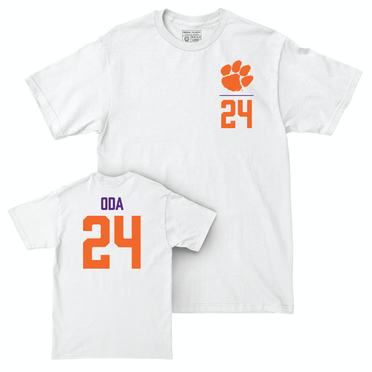 Clemson Softball White Logo Comfort Colors Tee  - Arielle Oda