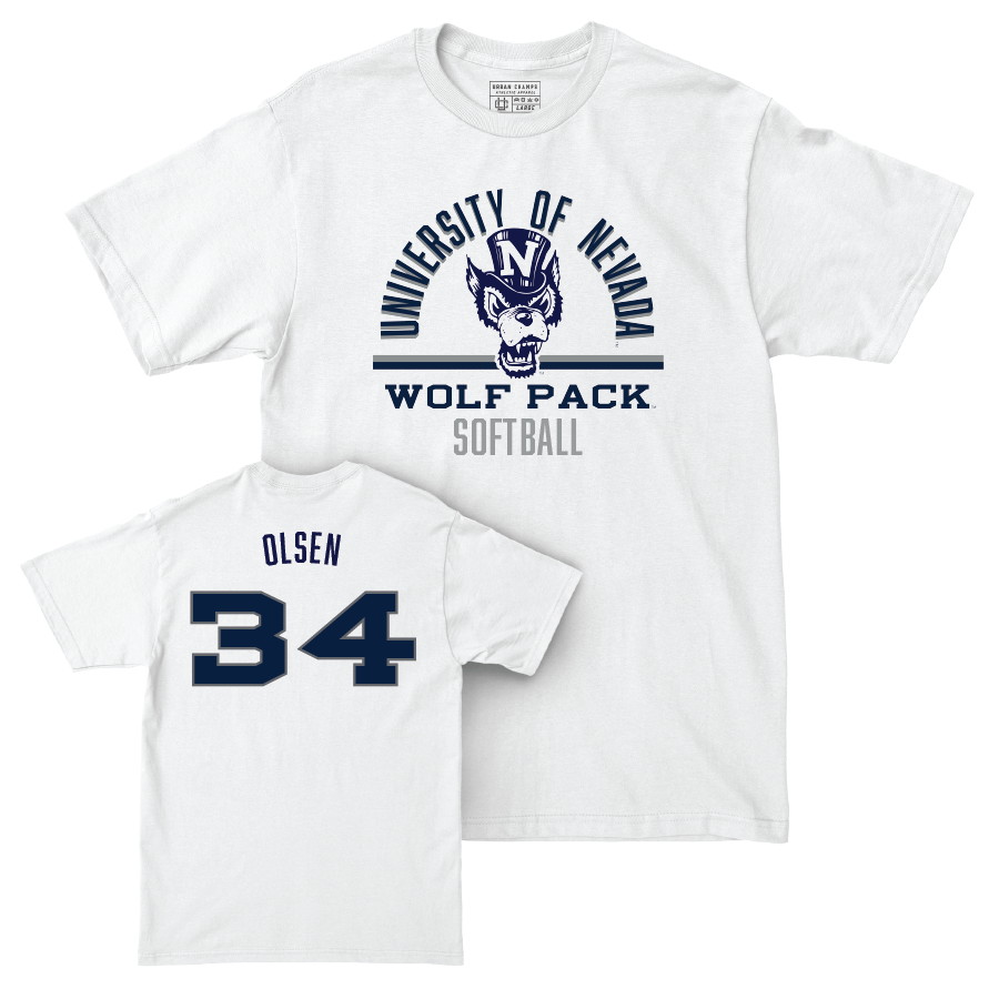 Nevada Softball White Classic Comfort Colors Tee   - Maile Olsen