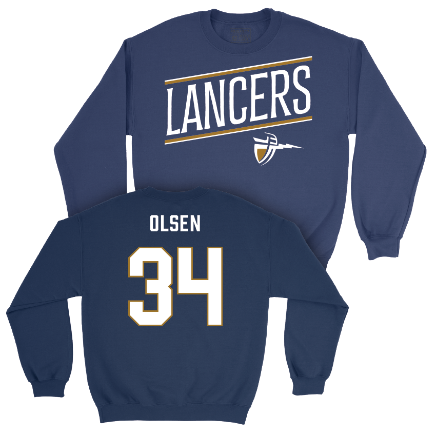 CBU Baseball Navy Slant Crew   - Carson Olsen