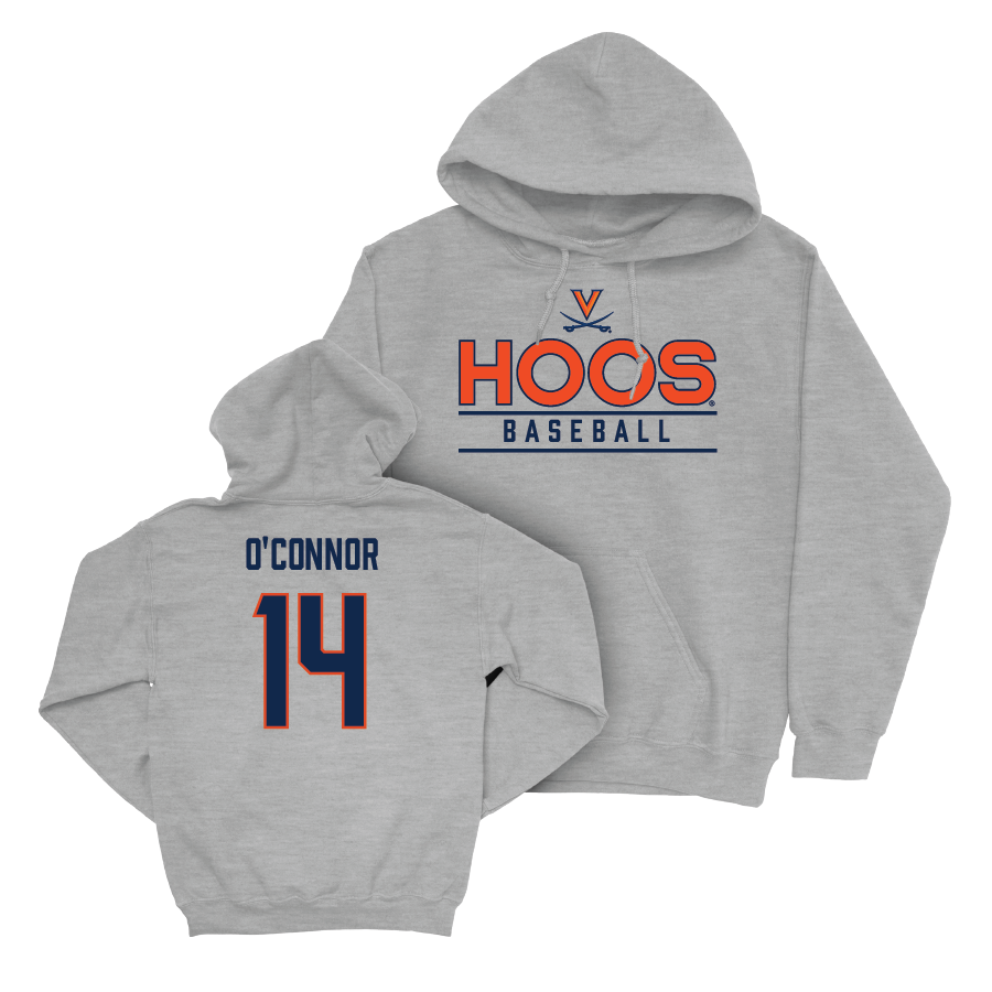 Virginia Baseball Sport Grey Hoos Hoodie  - Jack O’Connor