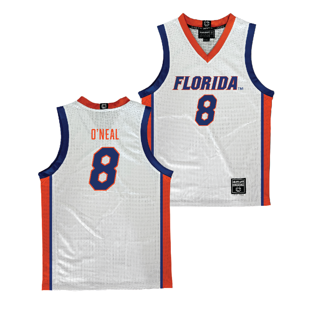 Florida Women's Basketball White Jersey  - Me'Arah O'Neal