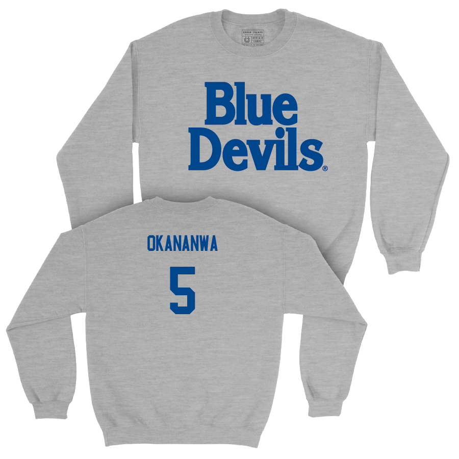 Sport Grey Women's Basketball Blue Devils Crew - Oluchi Okananwa