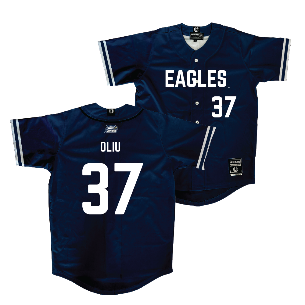 Georgia Southern Baseball Navy Jersey - Cameron Oliu