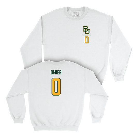 Baylor Men's Basketball White Logo Crew  - Norchad Omier