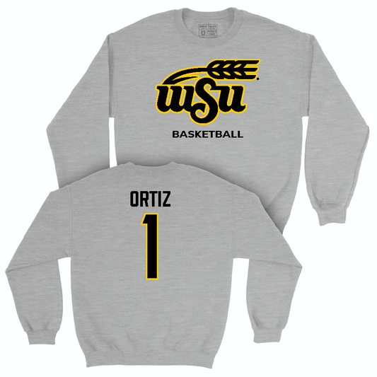 Wichita State Women's Basketball Sport Grey Stacked Crew  - Kyleigh Ortiz