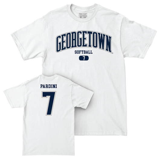 Georgetown Softball White Arch Comfort Colors Tee   - Hollie Pardini