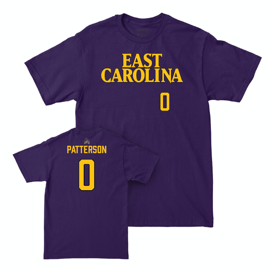 East Carolina Football Purple Sideline Tee - Jhari Patterson