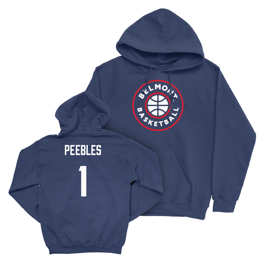 Belmont Men's Basketball Navy Hardwood Hoodie  - Brody Peebles