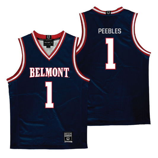 Belmont Men's Basketball Navy Jersey  - Brody Peebles