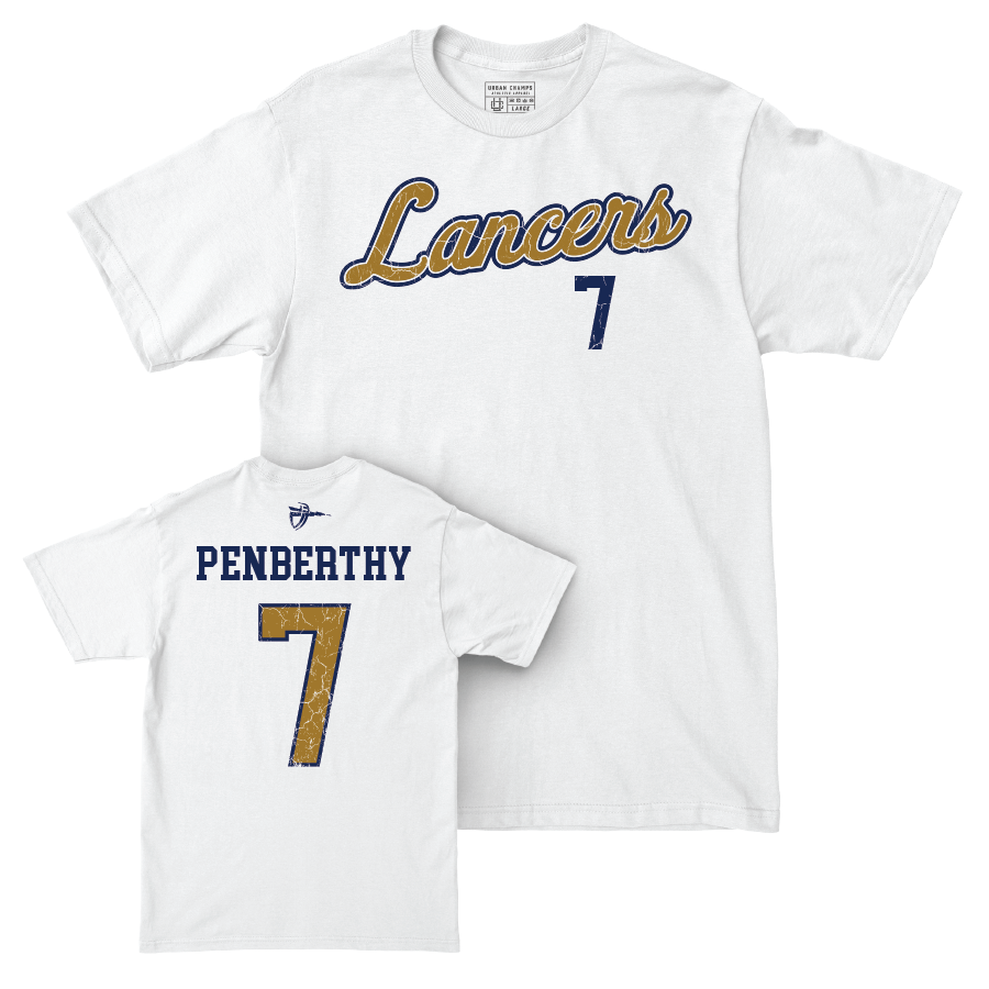 CBU Softball White Script Comfort Colors Tee   - Kate Penberthy