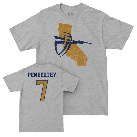 CBU Softball Sport Grey State Tee   - Kate Penberthy