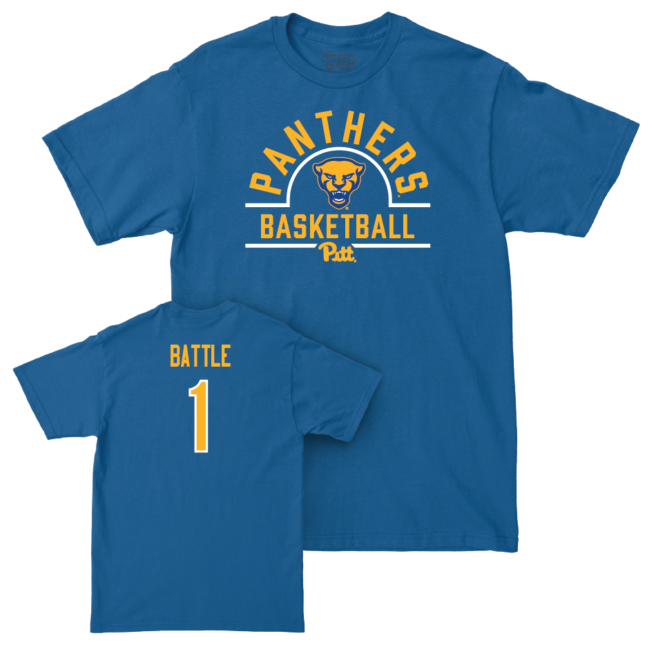 Pitt Women's Basketball Blue Arch Tee - Aaryn Battle Small