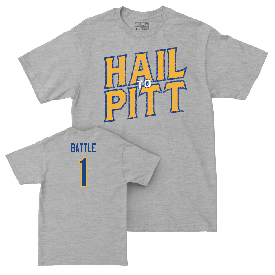 Pitt Women's Basketball Sport Grey H2P Tee - Aaryn Battle Small