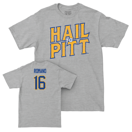 Pitt Softball Sport Grey H2P Tee - Adriana Romano Small