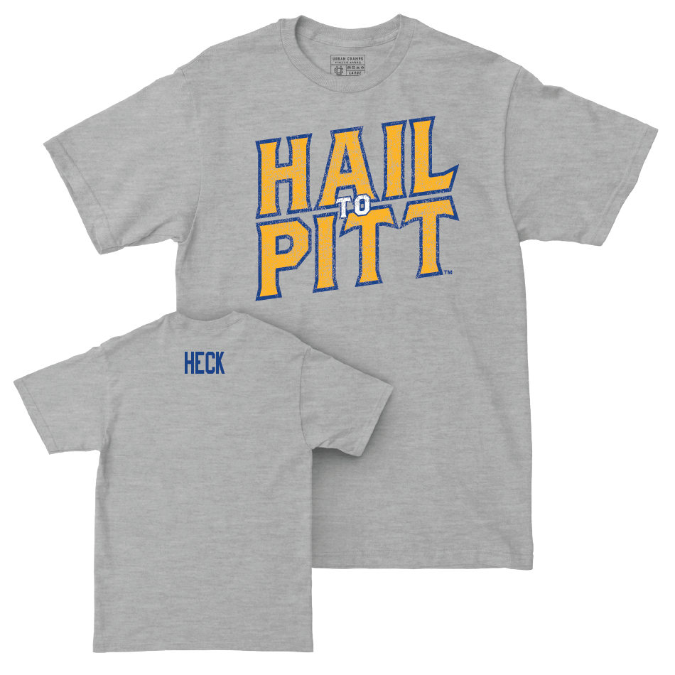 Pitt Men's Swim & Dive Sport Grey H2P Tee - Andrew Heck Small