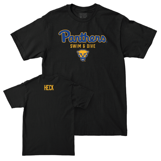 Pitt Men's Swim & Dive Black Panthers Tee - Andrew Heck Small