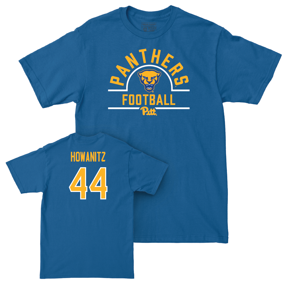 Pitt Football Blue Arch Tee - Adam Howanitz Small