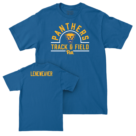 Pitt Women's Track & Field Blue Arch Tee - Aubrey Leneweaver Small