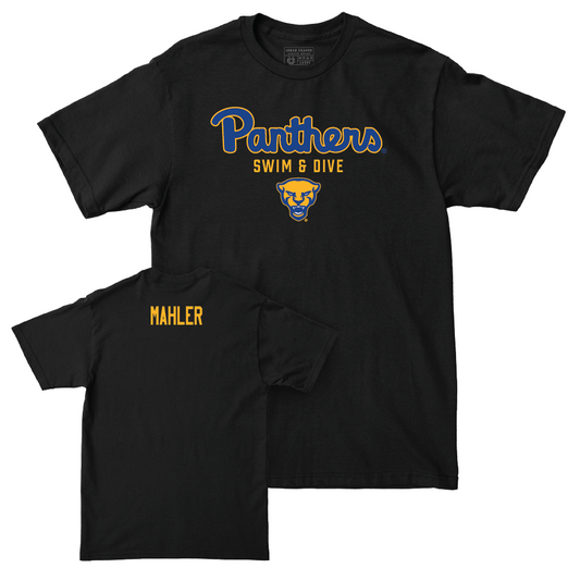 Pitt Men's Swim & Dive Black Panthers Tee - Adam Mahler Small