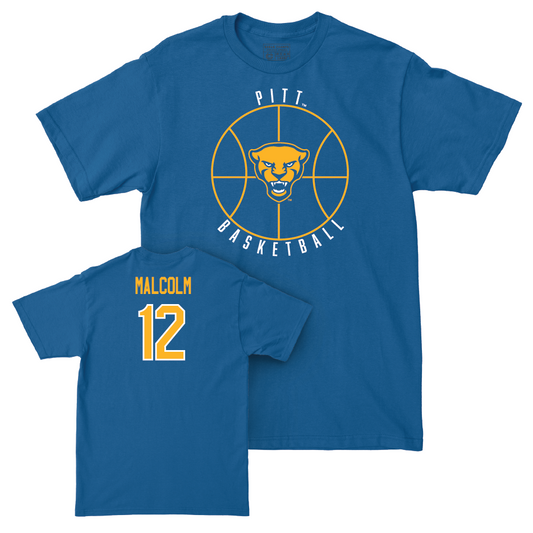 Pitt Women's Basketball Blue Hardwood Tee - Aislin Malcolm Small