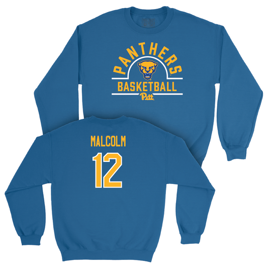 Pitt Women's Basketball Blue Arch Crew - Aislin Malcolm Small