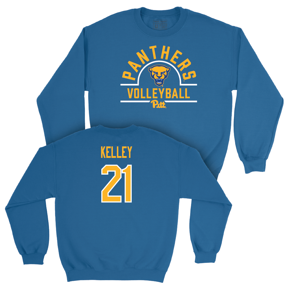 Pitt Women's Volleyball Blue Arch Crew - Bre Kelley Small