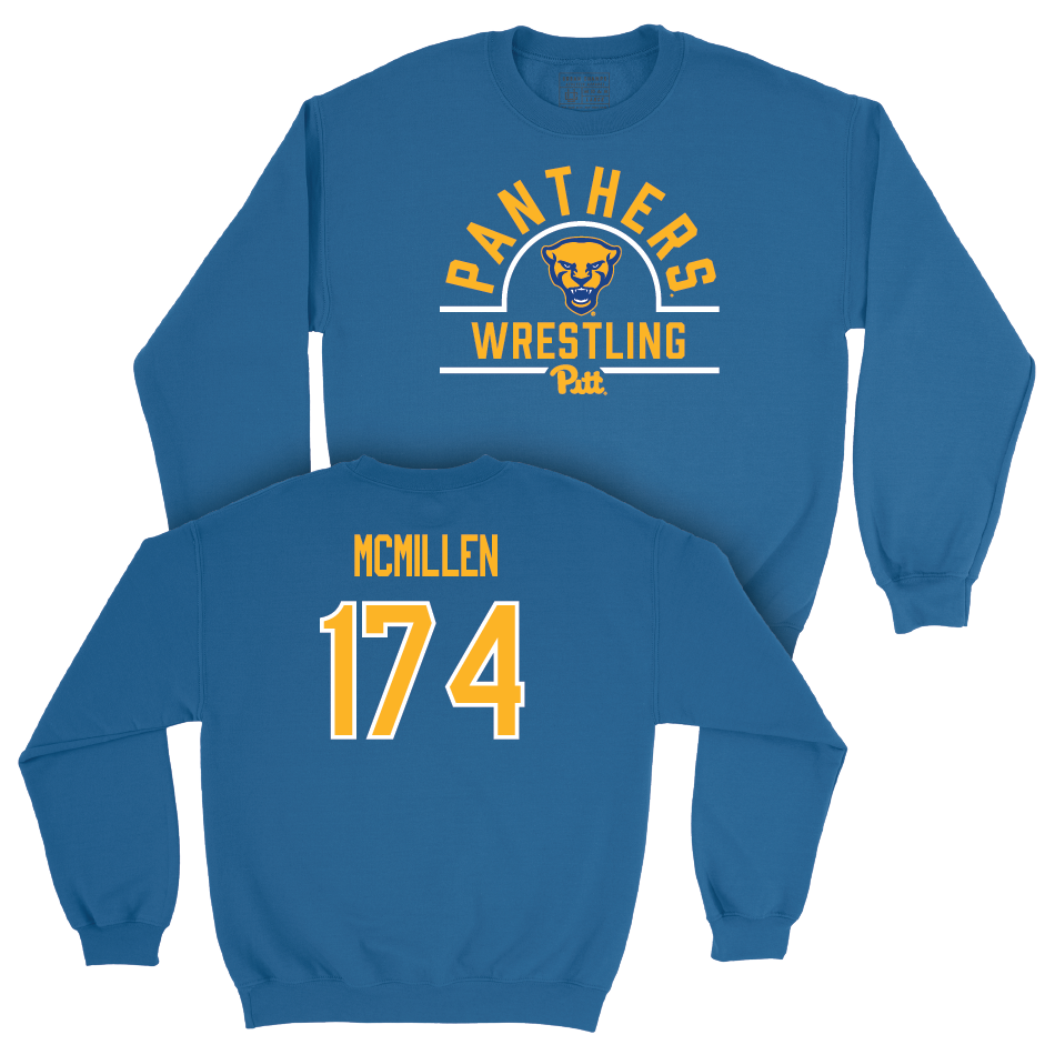 Pitt Wrestling Blue Arch Crew - Brock McMillen Small