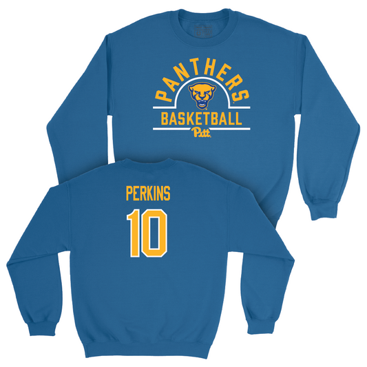 Pitt Women's Basketball Blue Arch Crew - Bella Perkins Small