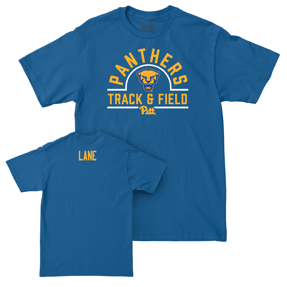 Pitt Women's Track & Field Blue Arch Tee - Endeyah Lane Small